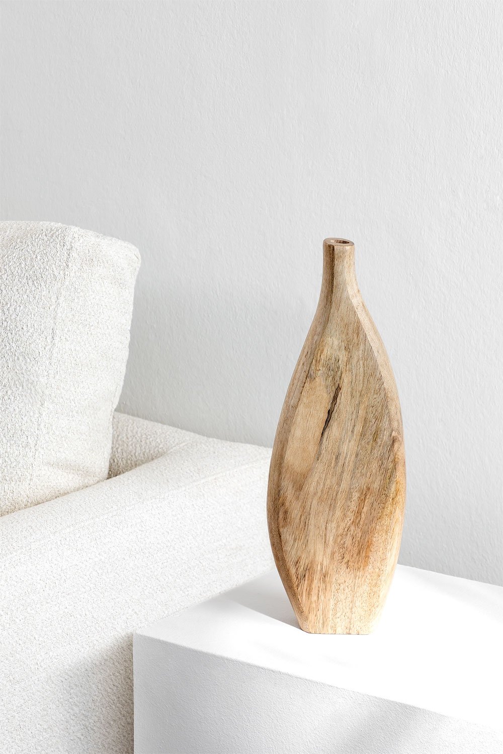 Vaso in legno di mango Sikkim