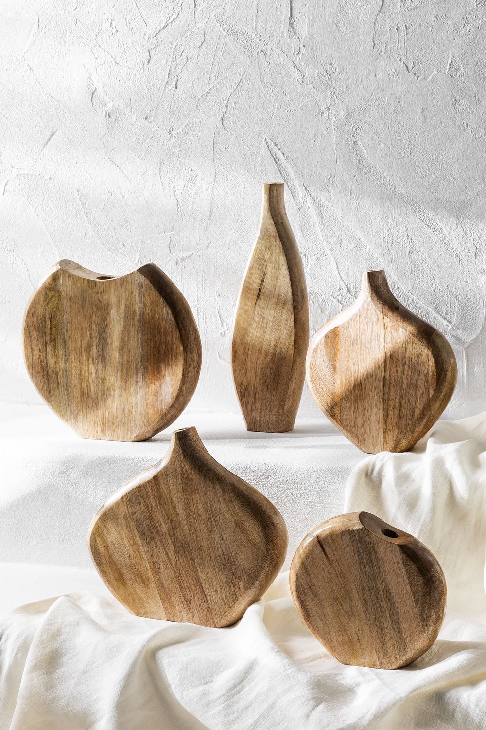 Vaso in legno di mango Sikkim