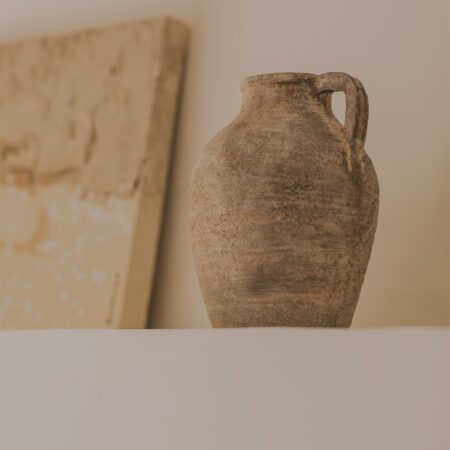 Vaso in terracotta con manico Agnon