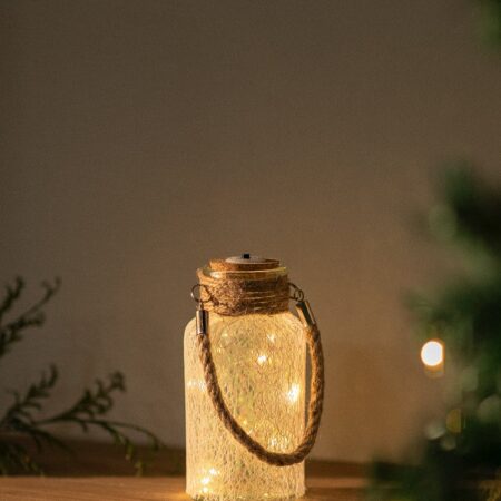 Barattolo di vetro con luci LED Gada