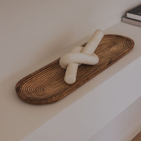 Vassoio decorativo in legno di mango Barisayri