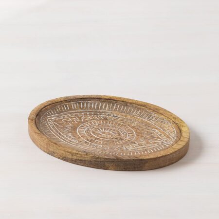 Vassoio decorativo in legno di mango Kaloyan