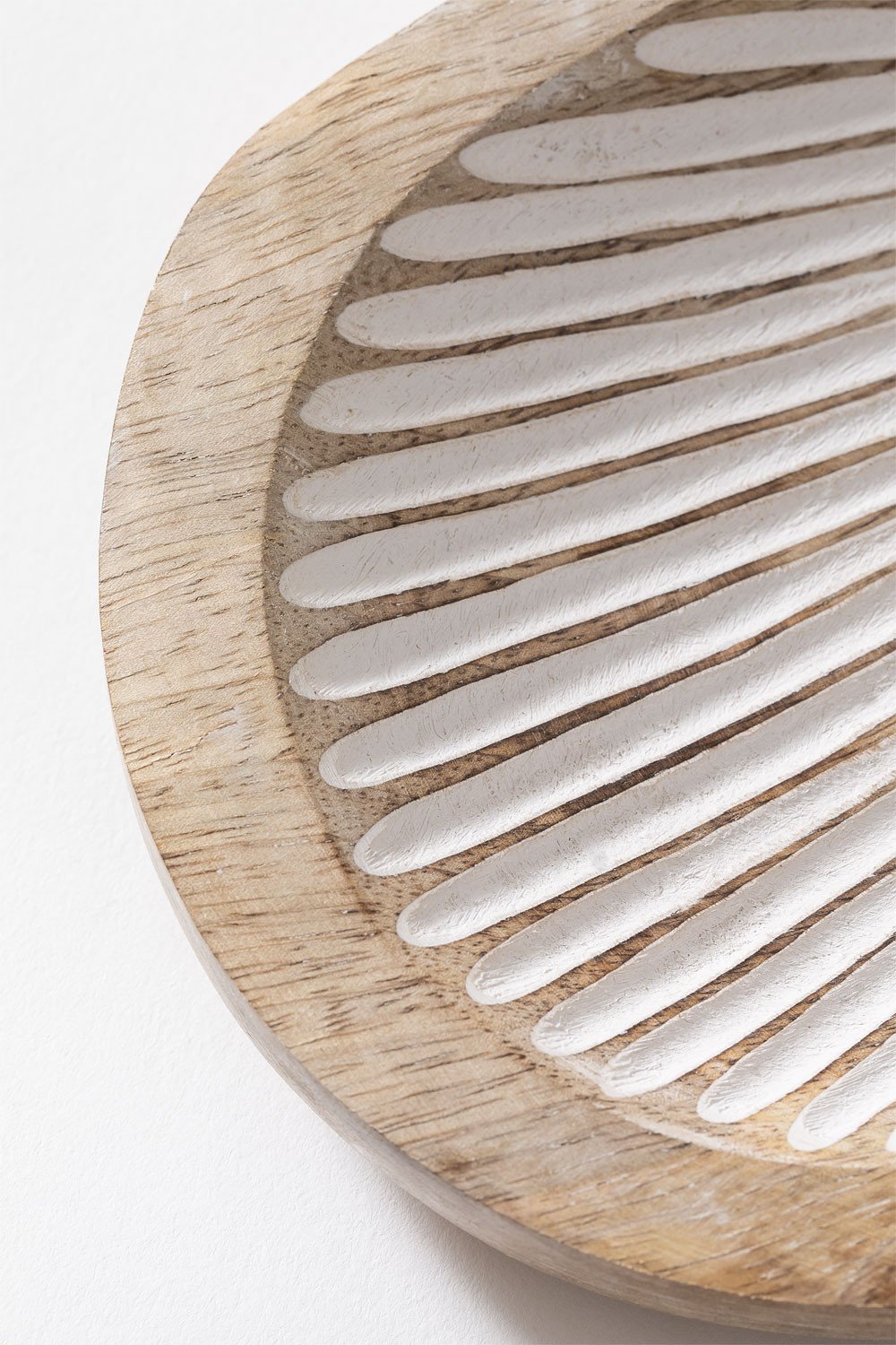 Vassoio decorativo in legno di mango Nabordi