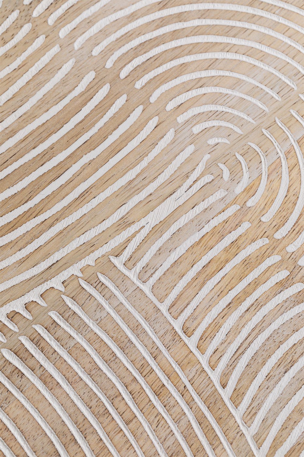 Vassoio decorativo in legno di mango (Ø38 cm) Diborna