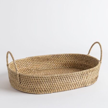 Vassoio decorativo in rattan Traipu
