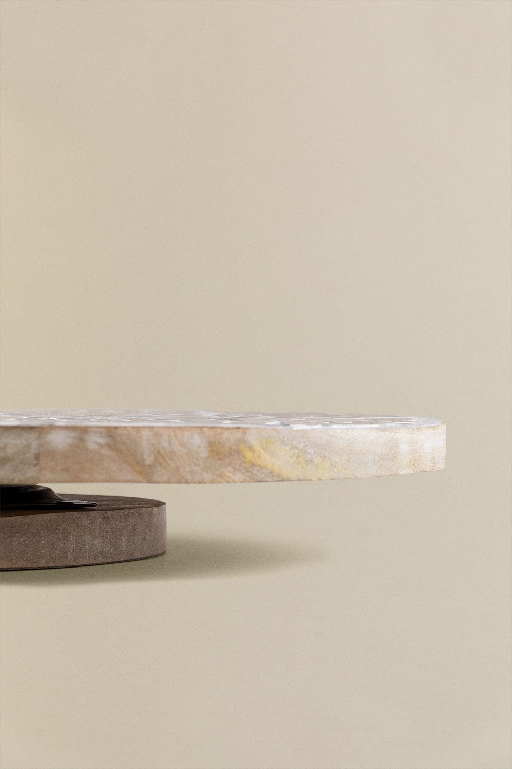 Tavola rotante in legno di mango (Ø40 cm) Torya