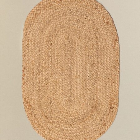 Zerbino ovale in juta naturale (73x46,5 cm) Never