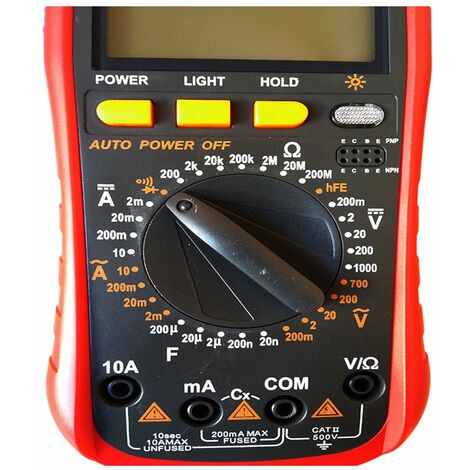 Tester multimetro digitale con puntali misuratore tensiore corrente YI-58L