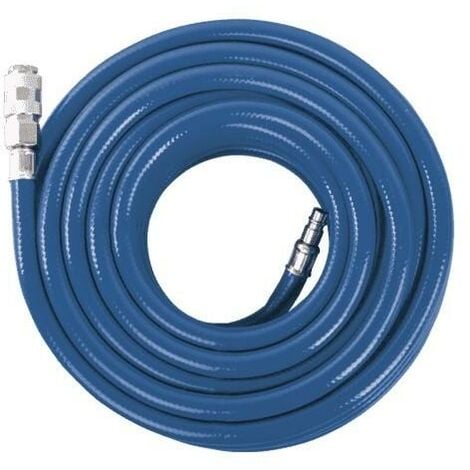 Tubo per aria compressa diam. 8mm 15 mt con attacco rapido 1/4 Scheppach