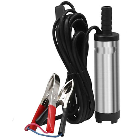 Pompa Sommersa 12V Immersione Travaso Olio Acqua Gasolio Carburante 60W Pumps