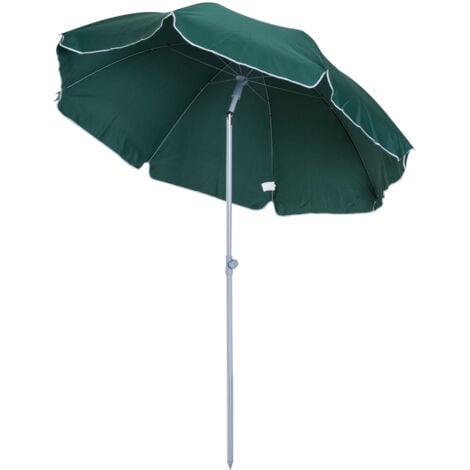 Outsunny Ombrellone da Giardino 2x2.3 m a 8 Stecche in Metallo