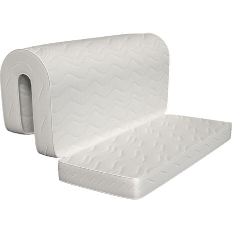 Materasso per pronto letto 140x200, con pretaglio a 60 cm - Waterfoam - pieghevole - Dispositivo Medico.