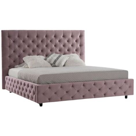 Letto matrimoniale contenitore Sondrio colore rosa