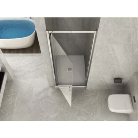 Box Porta Doccia in Vetro Trasparente 6MM Apertura Battente Interno o Esterno Misura: 75 (72-76) x H190 cm