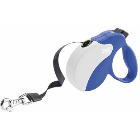Ferplast AMIGO TAPE Guinzaglio allungabile con fettuccia estensibile. 4 misure, vasta gamma colori.. Variante MINI - Misure: 12 x 3 x h 10 cm - Blu