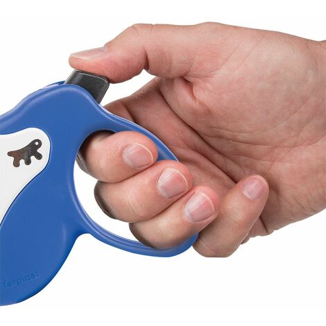 Ferplast AMIGO TAPE Guinzaglio allungabile con fettuccia estensibile. 4 misure, vasta gamma colori.. Variante MINI - Misure: 12 x 3 x h 10 cm - Blu