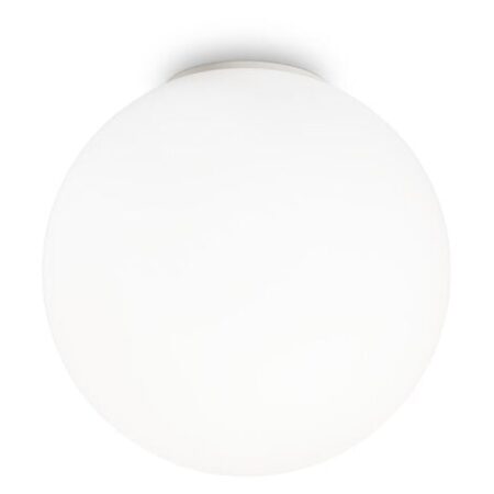 Plafoniera Moderna Mapa Vetro Bianco 1 Luce E27 D40Cm