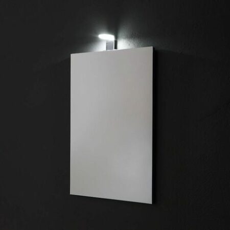 Specchio Rettangolare Cm 50X70 Reversibile Completo Di Lampada Led
