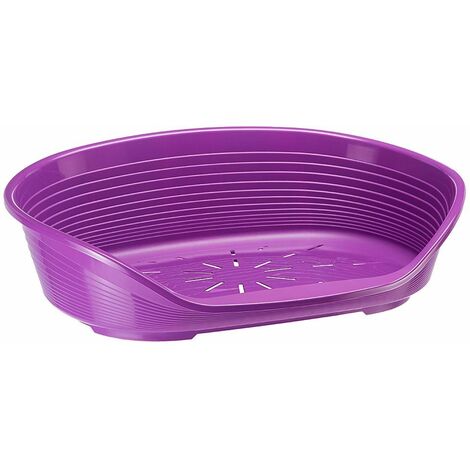 Ferplast SIESTA DELUXE  Cuccia in resina termoplastica. In varie misure e colori. Variante 8 - Misure: 82 x 59,5 x h 25 cm - Viola