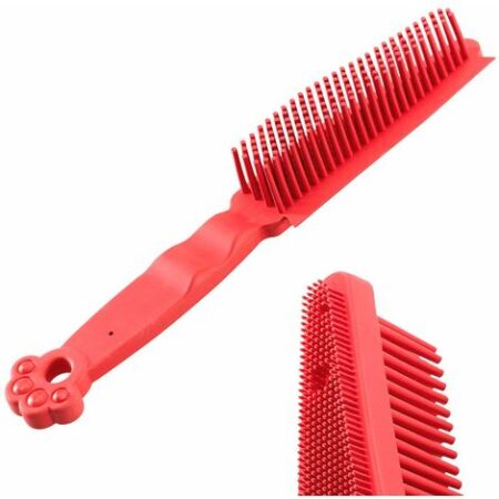 Ferplast GRO 5941 Spazzola rimuovi pelo in gomma per cani e gatti. Variante GRO 5941 - Misure: 4 x 4 x h 27 cm -
