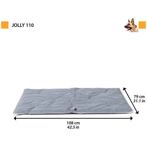 Ferplast JOLLY  Materassino in tessuto tecnico. In vari colori e misure.. Variante 110 - Misure: 108 x 79 cm - Nero
