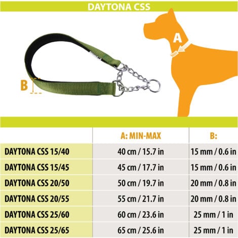 Ferplast DAYTONA CSS Collare a semistrangolo con imbottitura soft. In vari colori e misure.. Variante CSS15/45 - Misure: A: 45 cm - B: 15 mm - Blu