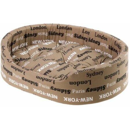 Ferplast DANDY C Cuccetta in cotone con imbottitura. Varie misure.. Variante 65 - Misure: 65 x 46 x h 17 cm - Marrone