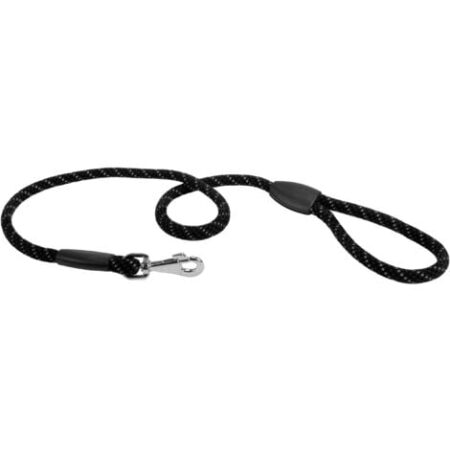 Ferplast Sport Reflex Matic G Guinzaglio riflettente per cani con moschettone automatico.. Variante 13/120 - Misure: Ø 13 mm x L 120 cm - Nero