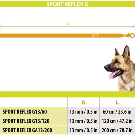 Ferplast Sport Reflex Matic G Guinzaglio riflettente per cani con moschettone automatico.. Variante 13/120 - Misure: Ø 13 mm x L 120 cm - Nero