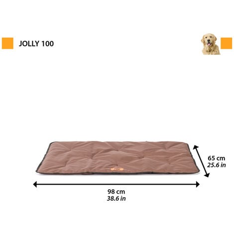 Ferplast JOLLY  Materassino in tessuto tecnico. In vari colori e misure.. Variante 100 - Misure: 98 x 65 cm - Grigio
