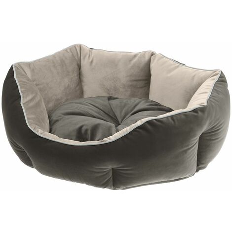 Ferplast QUEEN Soffice divanetto in tessuto per cani e gatti. Vari colori e misure.. Variante 60 - Misure: 60 x 46 x h 20 cm - Grigio