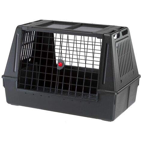 Ferplast ATLAS CAR SCENIC Trasportino per cani da auto. Varie misure.  . Variante 100 - Misure: 100 x 60 x h 66 cm - Nero