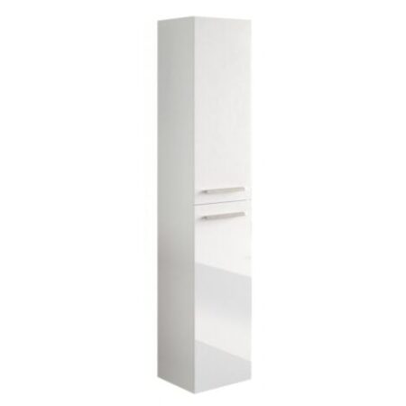 Colonna bagno 30x150 cm laccata bianco lucido con due ante - Argo