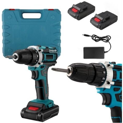 Trapano avvitatore doppia batteria a litio 36V MAX + valigetta 24 accessori LLD