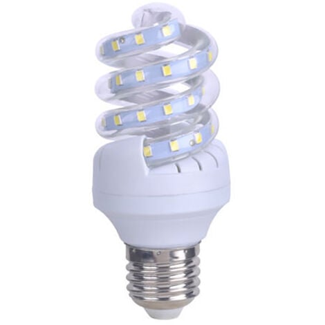 LAMPADINA LAMPADA A LED SMD 2835 3W WATT E27 SPIRALE BASSO CONSUMO LUCE FREDDA