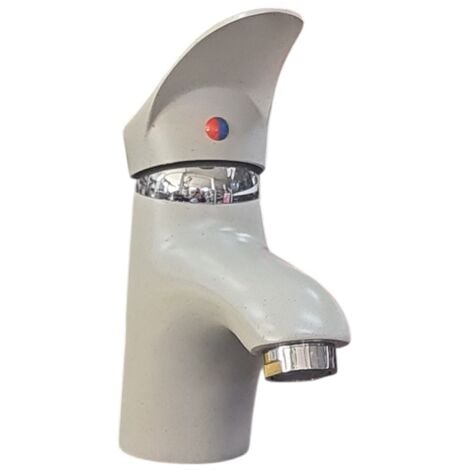 RUBINETTO MISCELATORE PIETRA AVORIO CASA BAGNO LAVABO KIT MONTAGGIO TAPPO JH8191