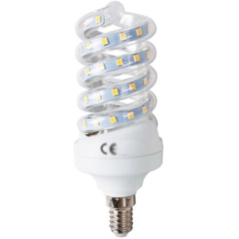 LAMPADINA LAMPADA A LED SMD 2835 11W WATT E14 SPIRALE BASSO CONSUMO LUCE CALDA