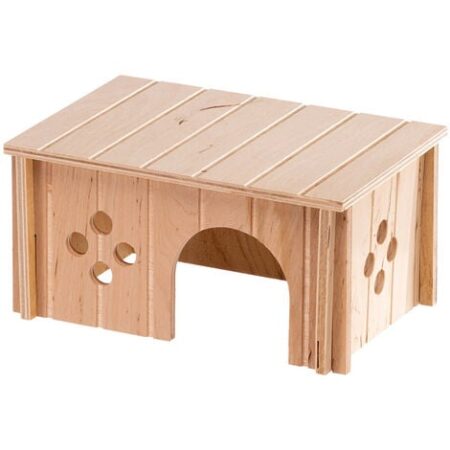 Ferplast SIN 4645 Casetta per porcellini d'india cavie Ferplast SIN 4645 in legno FSC  ecosostenibile. Variante SIN 4645 - Misure: 26 x 17.3 x h 13 cm -