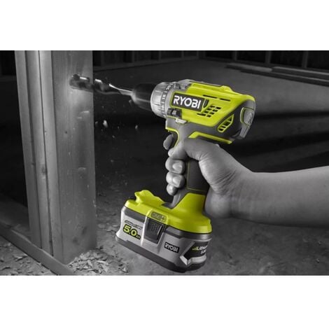 trapano avvitatore a batteria ryobi "r18dd3-0" 18v, solo corpo macchina
