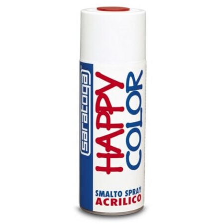 Saratoga bomboletta vernice happy color spray 400ml per legno ferro muro carta, colori disponibili  verde muschio opaco  - ral 6005