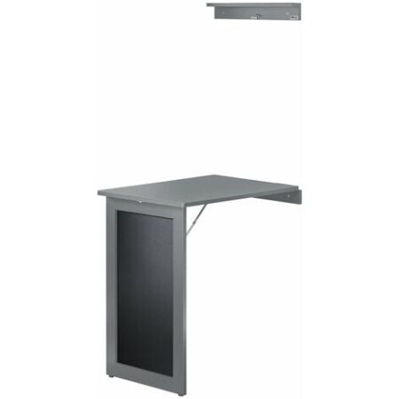 SoBuy Tavolo A Muro Tavolo Pieghevole Tavolo Cucina Con Lavagna colore grigio FWT20-HG