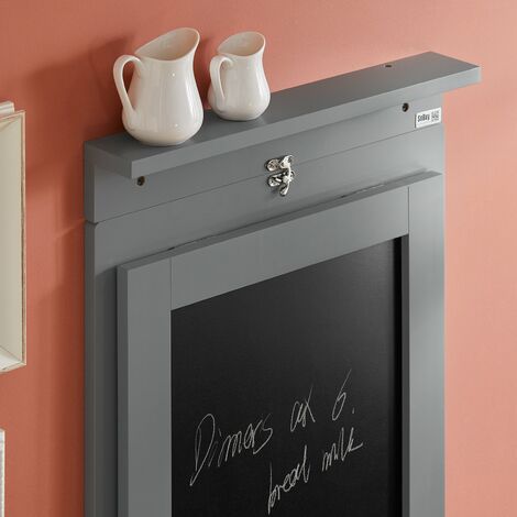 SoBuy Tavolo A Muro Tavolo Pieghevole Tavolo Cucina Con Lavagna colore grigio FWT20-HG