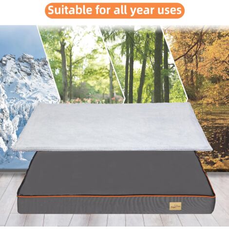 Cuscino Materassino per cani Materasso Cuccia per cane Taglia Grande in Memory foam Sfoderabile Lavabile - L 95x70x8cm