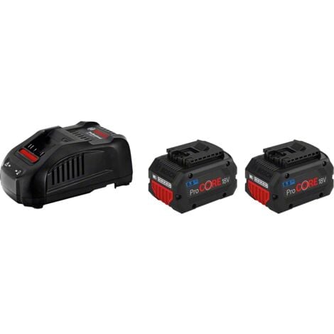 2 batterie BOSCH PROCORE18V 5.5AH + caricabatterie GAL 1880 CV - 1600A0214C