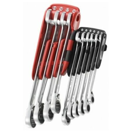 Set di chiavi FACOM 10 chiavi a cricchetto metriche miste - da 8 a 19 mm - 467.JP10PB