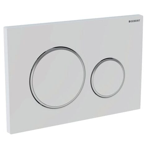Geberit DUOFIX Sigma 20, placca di comando per WC, bianco e cromato 115.882.KJ.1