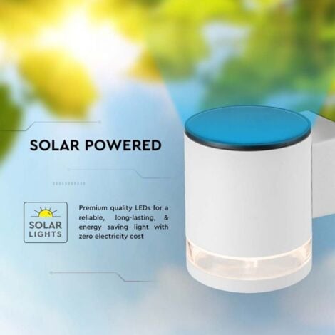 V-TAC VT-1139 Lampada solare LED 1W da Giardino con Pannello fotovoltaico colore bianco 12190112.5mm 3000K IP54 - 23013