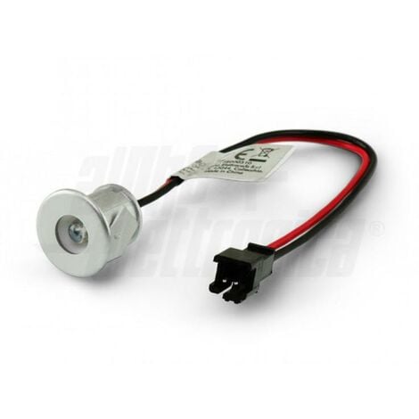Faretto led alpha elettronica da incasso 0,3w luce fredda 6000k - jo388/020pw