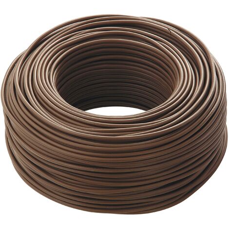 Cavi 100 metri cavo unipolare cordina fs17 marrone sezione 1x1.5mmq n07v1,5ma/b100 fs17-1,5ma/b100