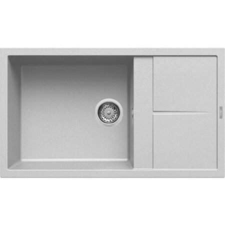 Lavello UNICO 410 86X50 1 vasca + gocciolatoio ALUMINIUM 79